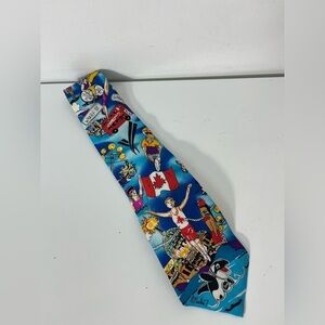 Heather Nichol Canada Sports Silk Tie Victoria BC Necktie Commonwealth Games 90s